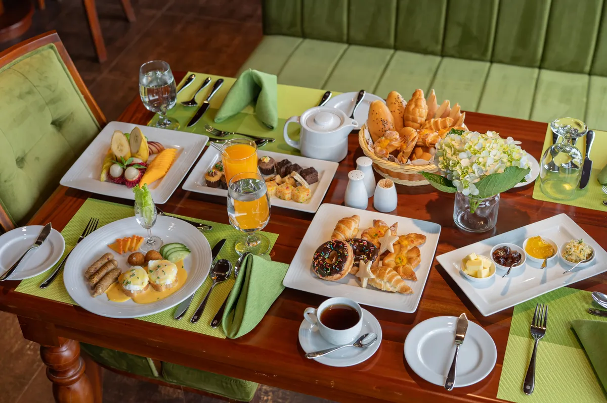 Highland breakfast spread at Horton Heights